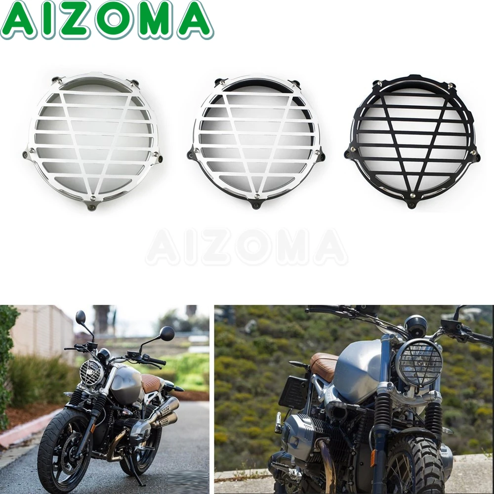 

Motorcycle Aluminum Grill Headlight Guard for BMW Scrambler R Nine T R NineT 2014-2019 Headlamp Bezel Trim Ring Cover Protector
