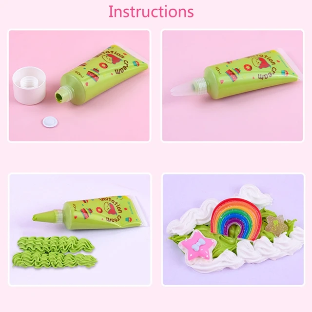 15g 1PCS Imitation Cream Glue Children's Handmade DIY Craft Mobile Phone  Case Beauty Decoration Glue Material - AliExpress