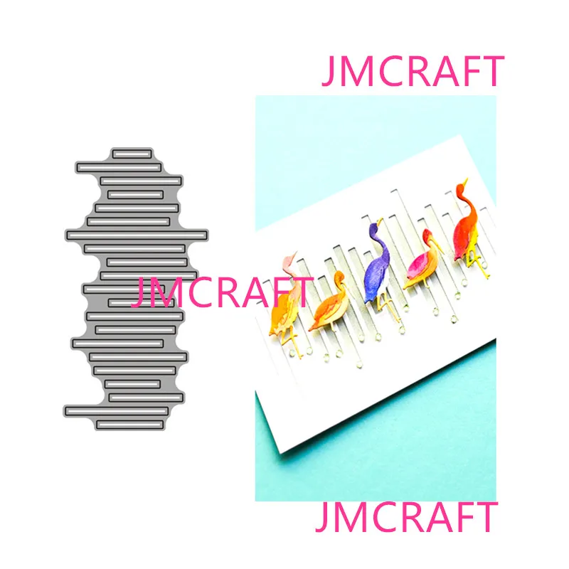 

JMCRAFT 2021Short Hhorizontal Line Decoration Metal Cutting Die For Scrapbooking Practice Hands-on DIY Album Card Handmade Tool