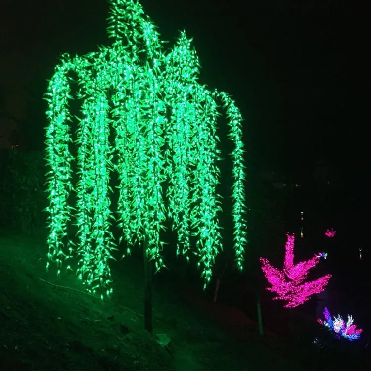 

Светодиодная подсветка в виде дерева для наружного использования, высота 3 м/2304 фута, светодиодов, непромокаемое Рождественское украшение, ...