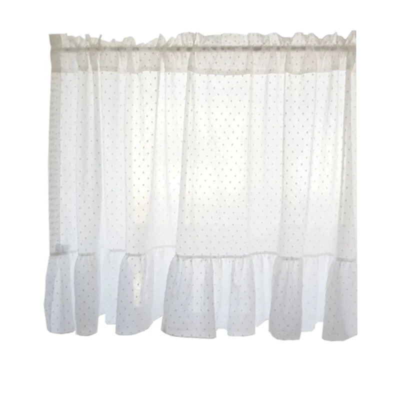 

Princess Short Tulle Curtains White Door Coffee Kitchen Cupboard Bathroom Curtain Backdrop Curtain Window Valance Decor