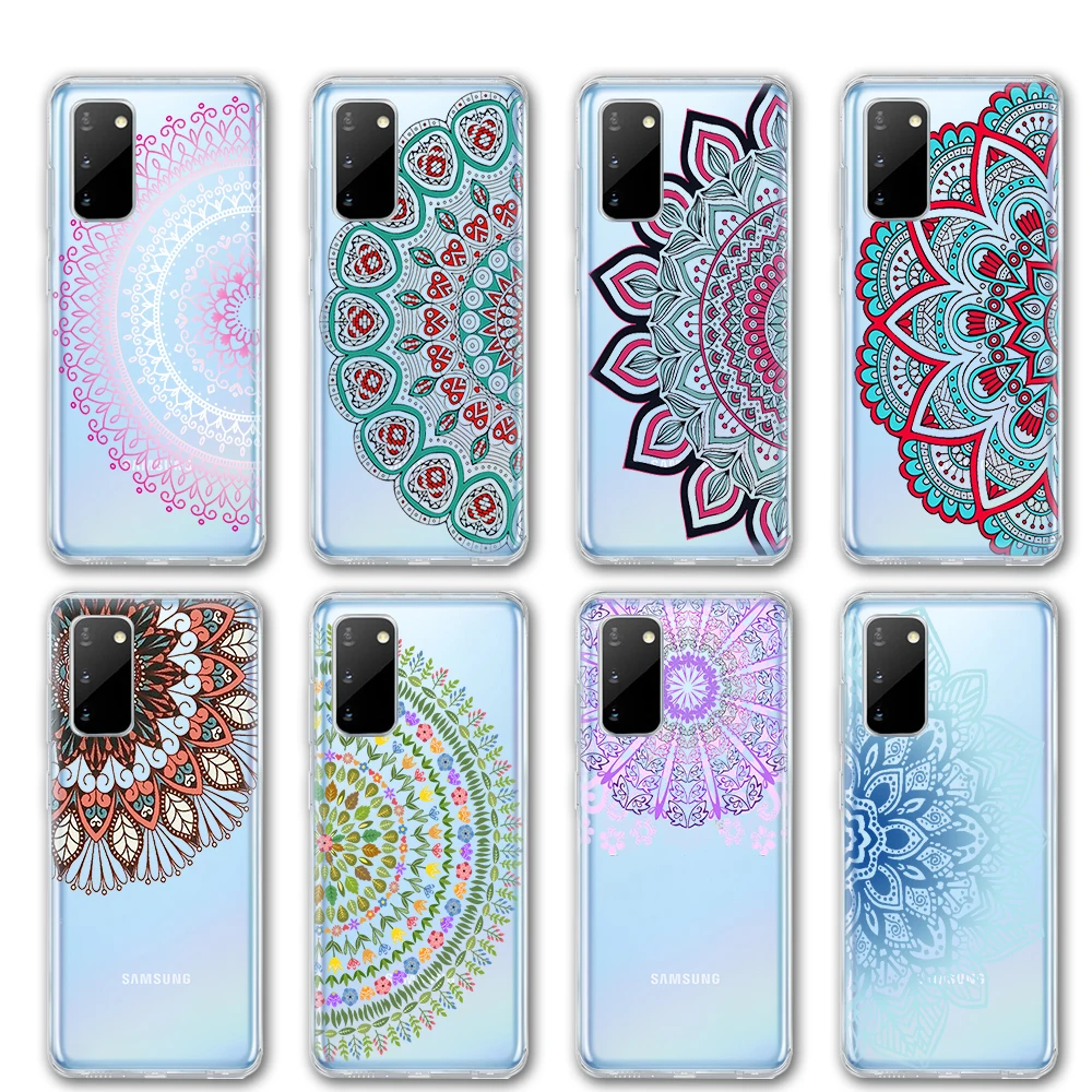 

Mandala Case For Samsung Galaxy S21 A52 A71 A51 Case Soft Silicone Phone Cover For Samsung S21 A71 Case A52 For Samsung A51 Case