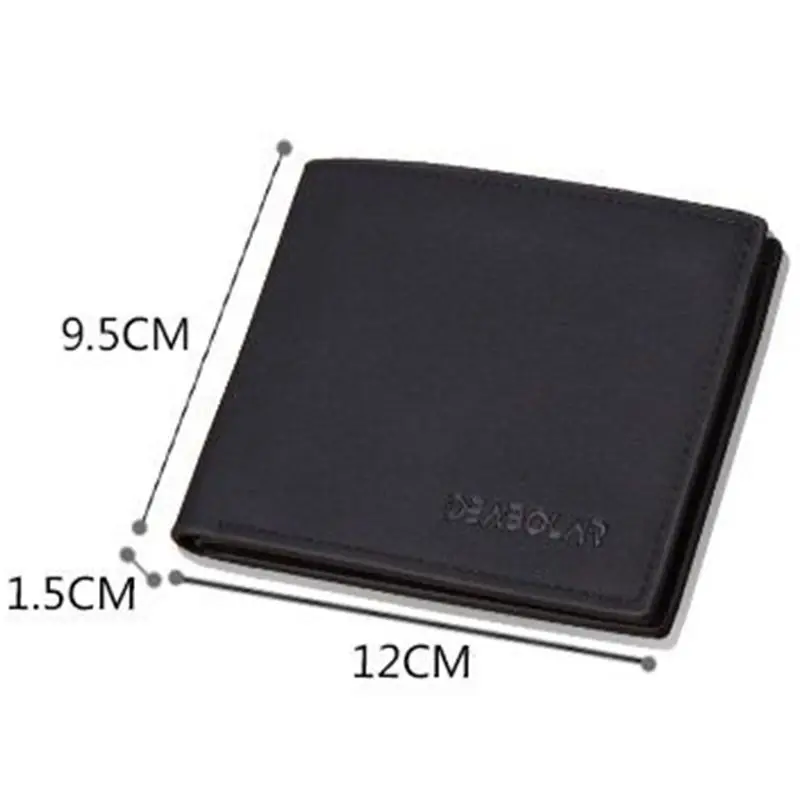 Кожаный короткий Мужской кошелек брендовый с отделением для монет мужской карт