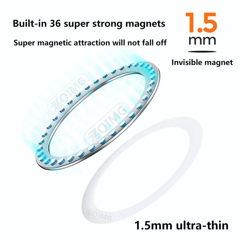 

Universal Wireless Power Bank Car Charger Adapter For Magsafe Magnetic Metal Plate Iron Sheet Mobile Phone Case Magnet Sticke