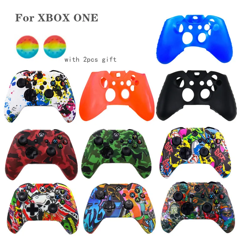 

Silicone Anti-slip Case For XBOX ONE Controller Accesorios Game Protective Soft Skin Cover With Joystick Gameing Thumb Stick Cap