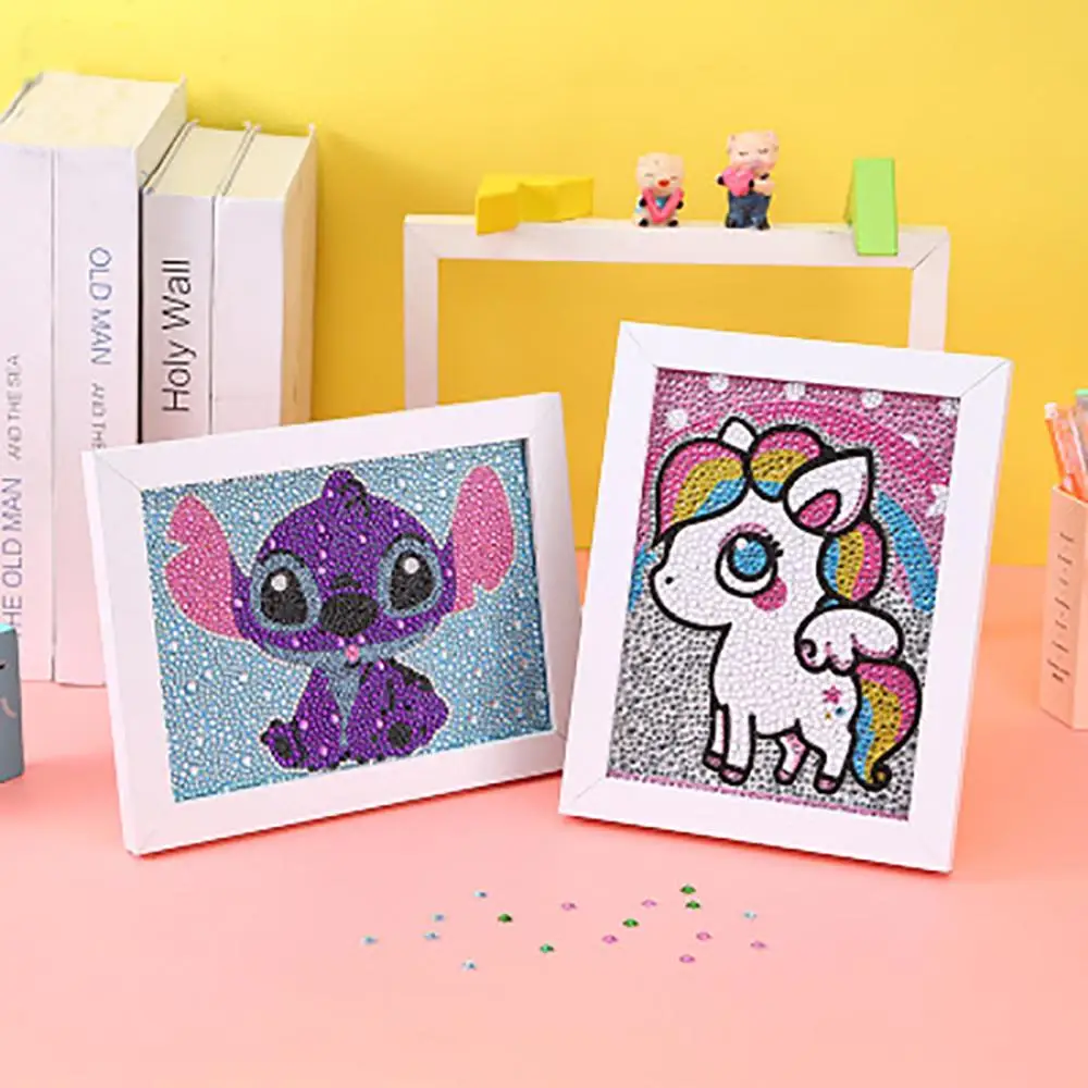 5D diy алмазная живопись детская головоломка с рамкой полная алмазных точек