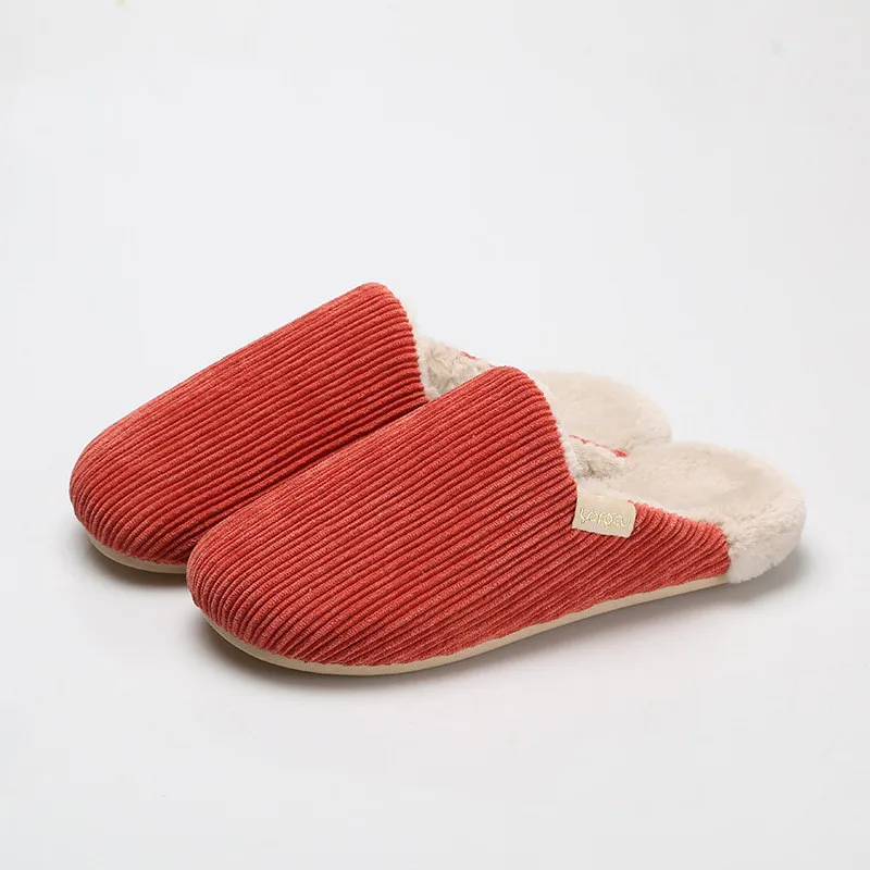 

Mazefeng Women Indoor Slippers Warm Plush Lovers Home Slipper Anti Slip Autumn Winter Shoes Woman House Floor Soft Slient Slides