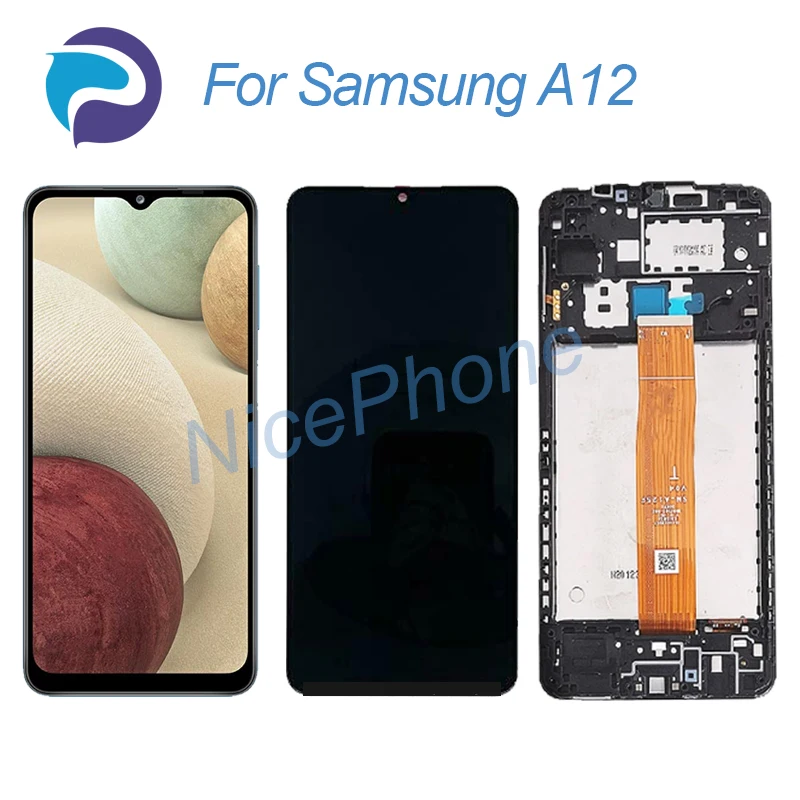 

for Samsung A12 LCD Screen + Touch Digitizer Display 1600*720 SM-A125F/DSN/F/DS/F A12 LCD Screen Replacement Assembly