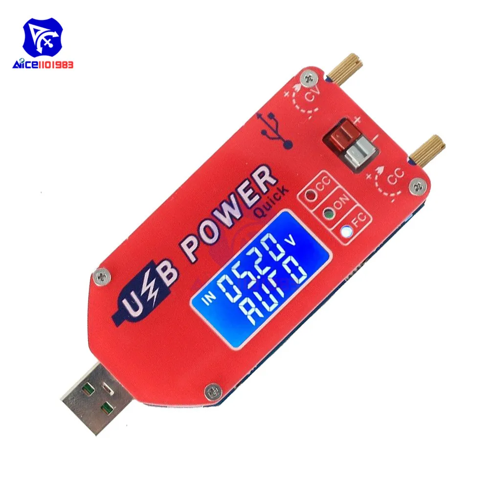 DC-DC повышающий понижающий преобразователь USB повышающий/понижающий источник питания ЖК-модуль регулируемый выход DC 1,0 в-24 в 5 В до 3,5 В/9 В/12 В/24 В