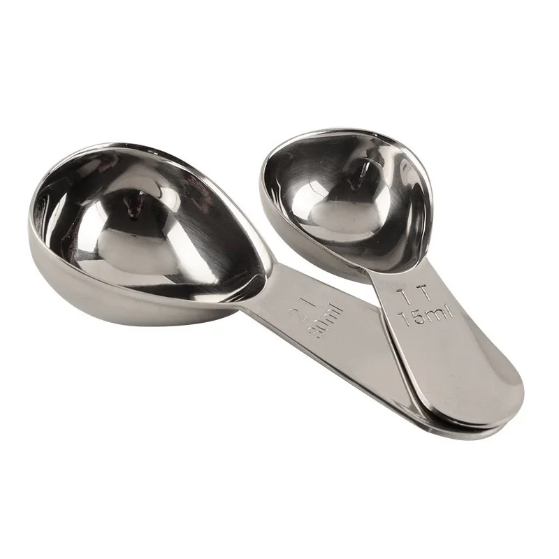 

Stainless Steel Measuring Spoon Kitchen Baking measuring tools coffee Beans Powder
