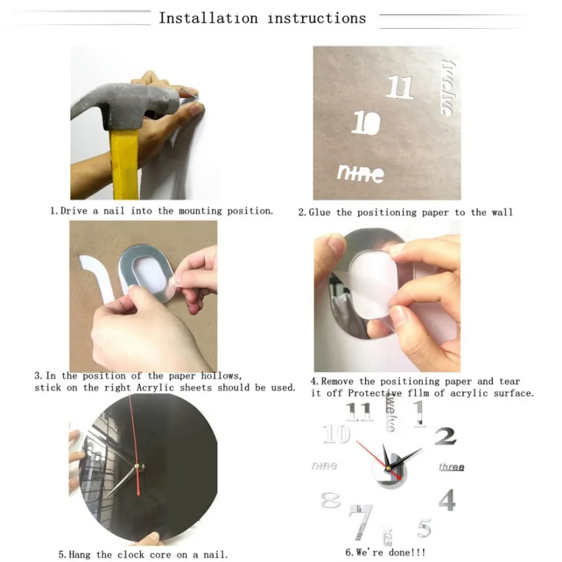 Наклейка s/современный 3D сделай сам кофейная зеркальная поверхность настенные