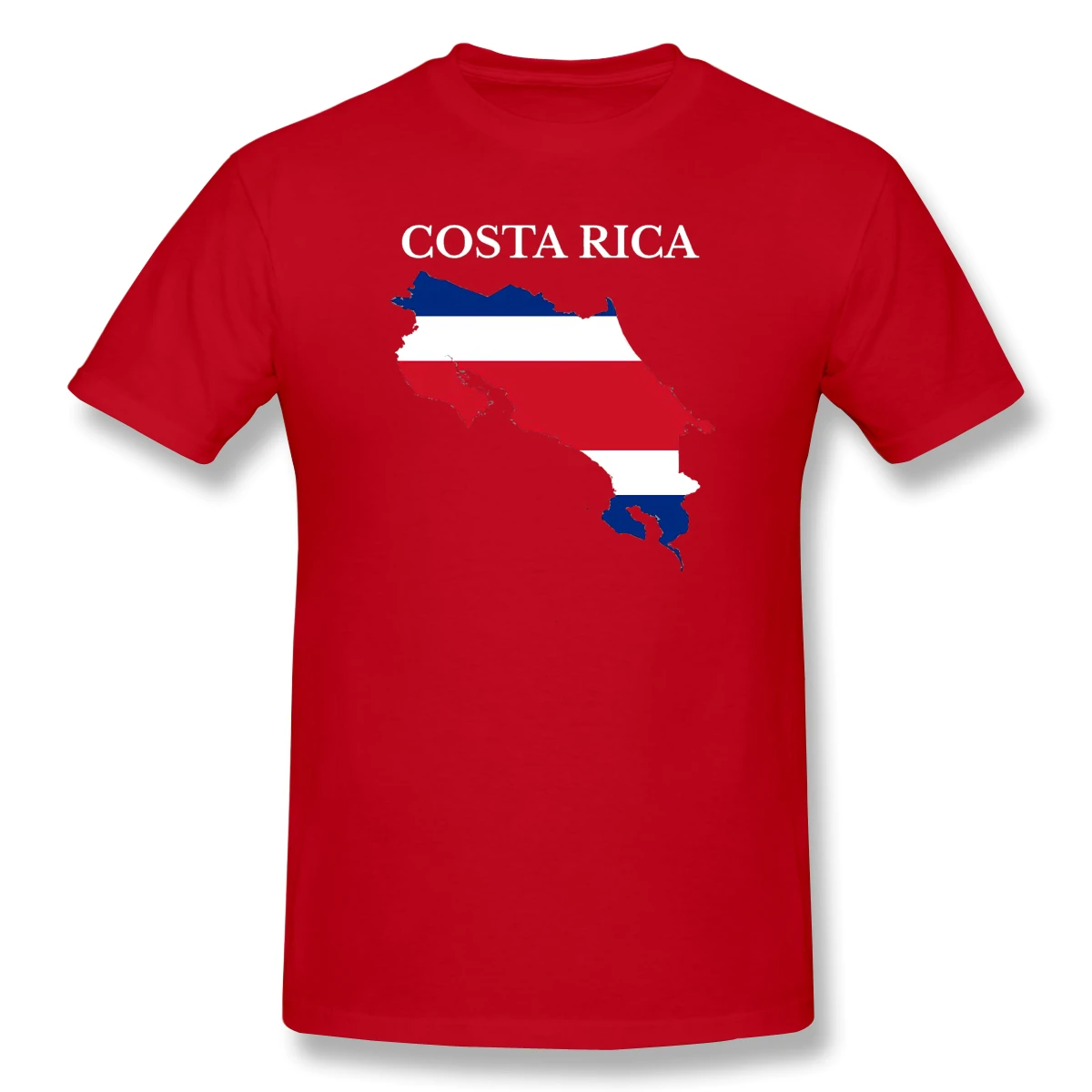 

100% cottonCosta Rica Flag Map Geek Men Women Basic Short Sleeve T-Shirt R282 Tops Tees European Size