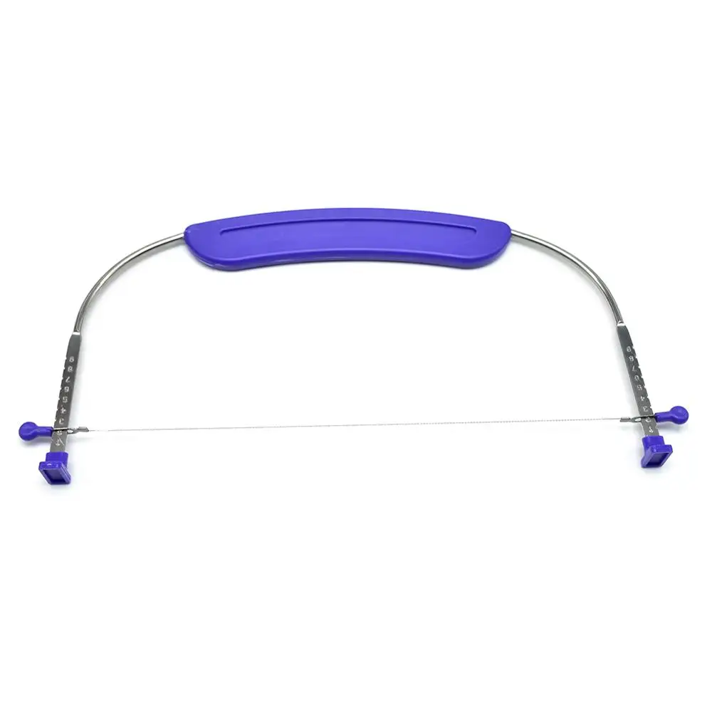 Регулируемая высота Проволока из нержавеющей стали хлеб торт нож для пиццы тесто