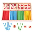 Обучающие математические игрушки Монтессори, математические счетчики, дошкольные шпиндели, деревянные обучающие игрушки для детей 2021