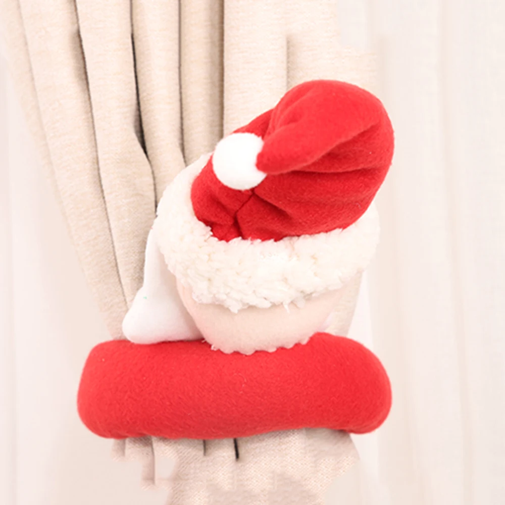 Рождественский Санта-Клаус Снеговик галстук с изображением лося задний крюк