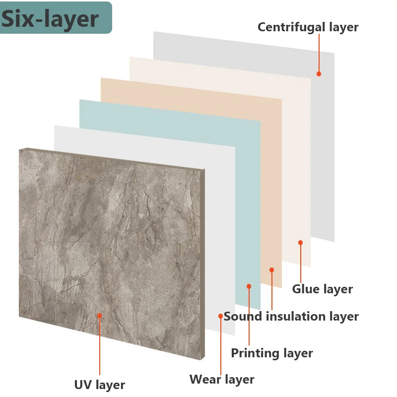 ПВХ наклейки на пол с мраморным узором 30 х30 см 10/20 шт. | Дом и сад