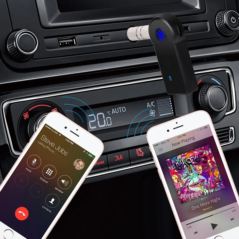 

2 in 1 Wireless Bluetooth 5.0 Receiver Transmitter Adapter 3.5mm Jack For Car Music Audio Aux A2dp Headphone Reciever Handsfree