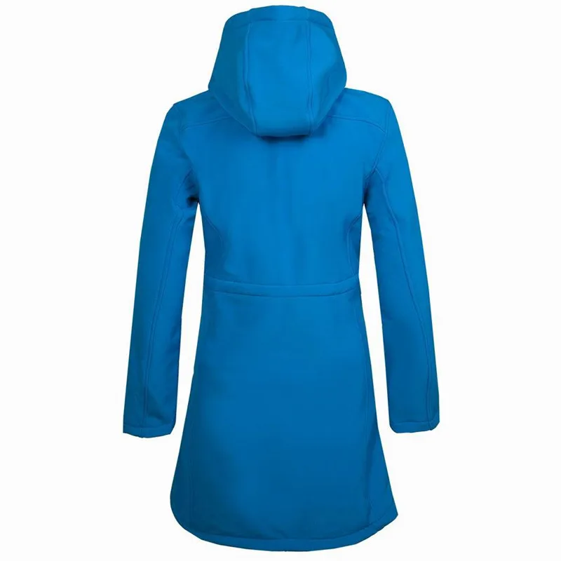 Уличная Женская Длинная ветровка на осень и зиму ветрозащитная