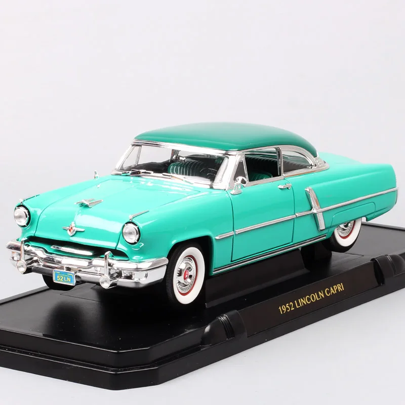 1:18 Масштаб дорожный знак Классический роскошный ford 1952 Lincoln Capri седан литье под давлением и транспортные средства игрушечные модели машин реплики для коллекции