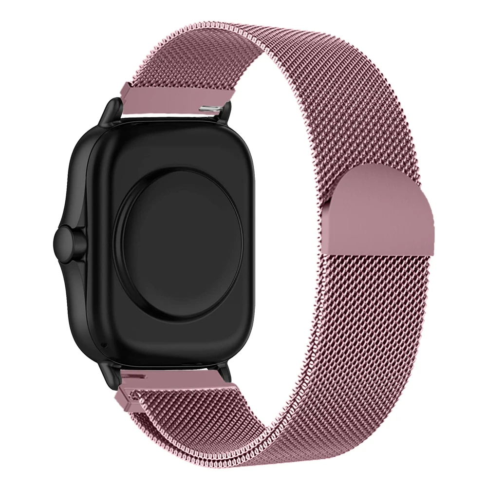 Магнитный ремешок для Amazfit GTS/2/2e/GTS2 Mini/GTR 42 мм/47 мм/GTR2/2e/stratos 2/3 металлический браслет