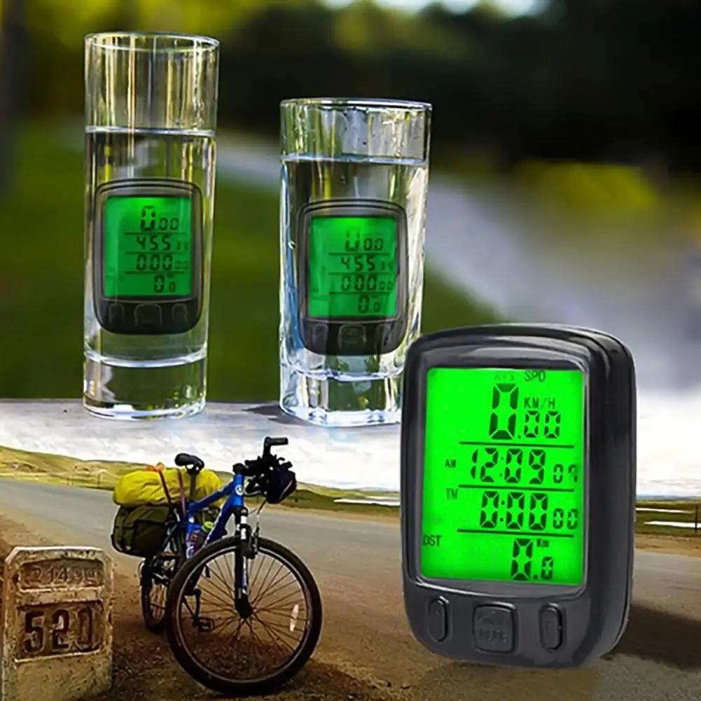 

Odometer LCD Screen Waterproof Plastic Backlight Speedometer for Cycling