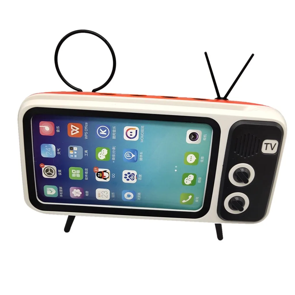 50 # Беспроводная bluetooth-колонка с держателем для мобильного телефона и телевизора