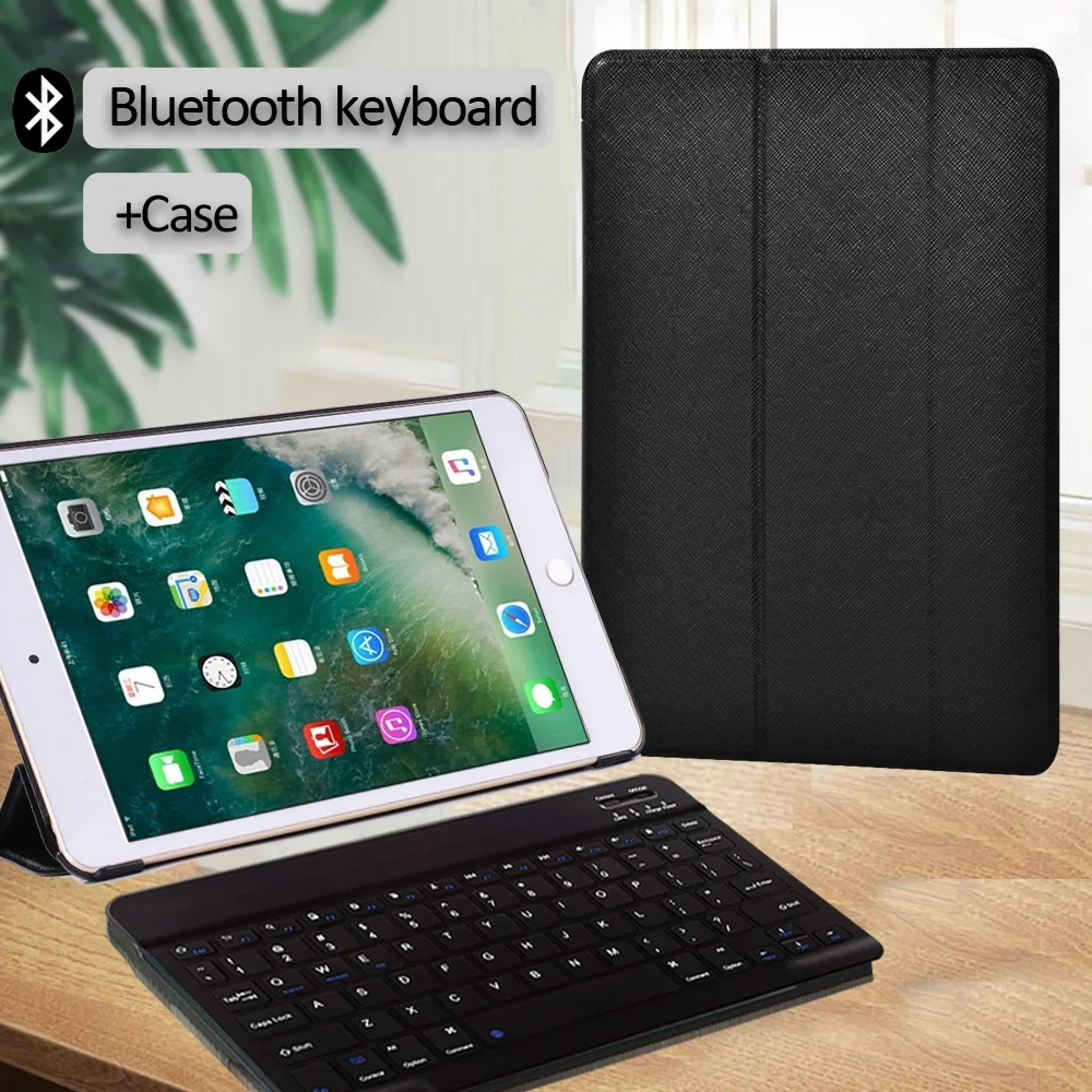 

Tablet Case for Apple IPad Mini 1 2 3 4 5 7.9 Inch Anti-fall Adjustable Folding Cover Case with Sleep Wake + Bluetooth Keyboard