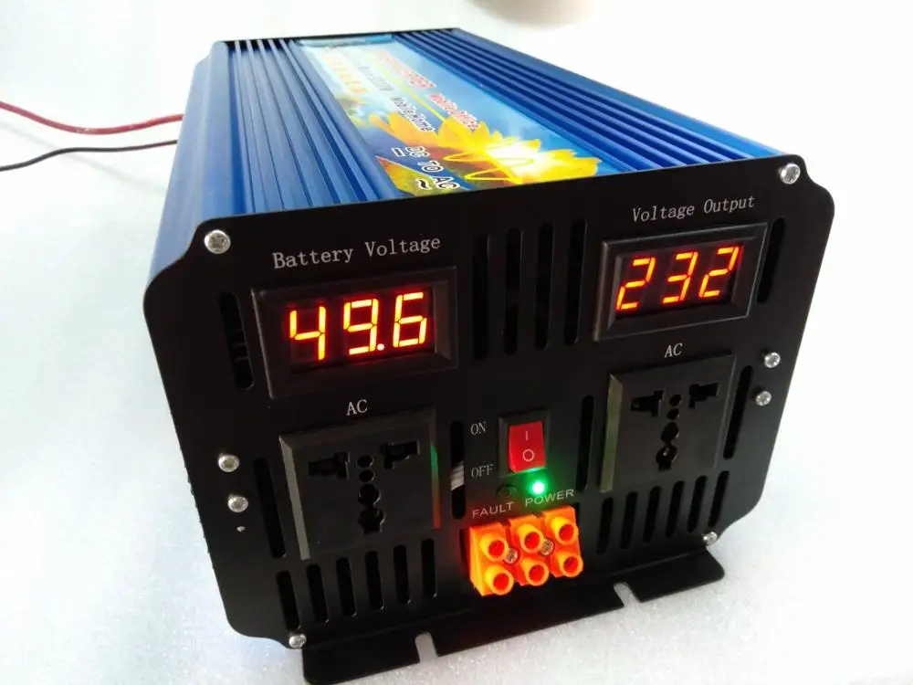 

5KW DC 12V/24V/36V/48V to AC 110V/120V/220V/230V/240V 50HZ/60HZ 5000W Surge Power 10000W Pure Sine Wave Inverter