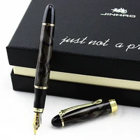 jinhao 450 metal fountain pen luxury iraurita gold clip 0 5mm nib calligraphy ink pens for writing school office stationery