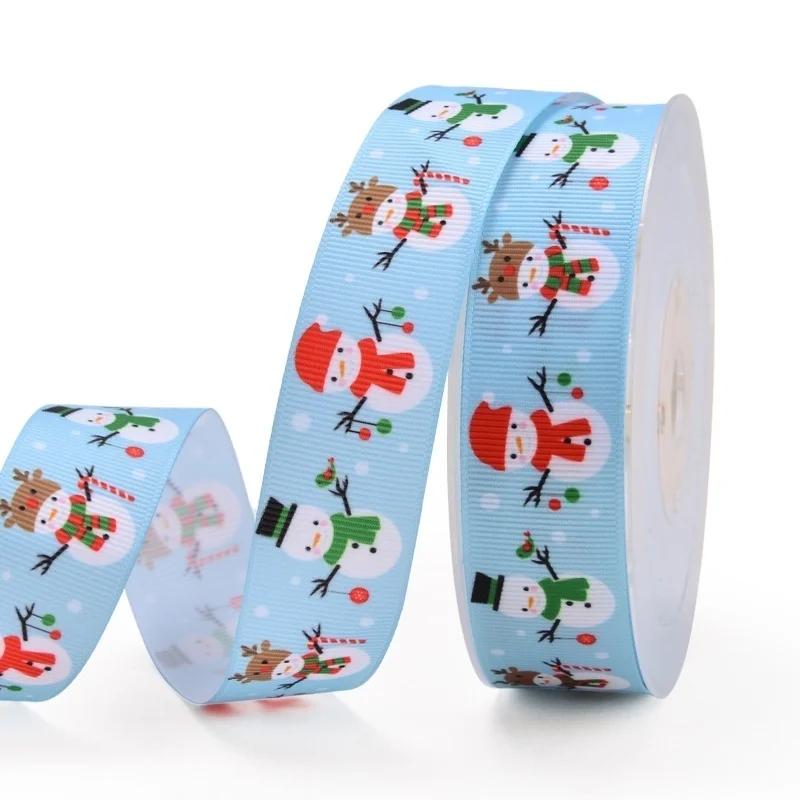 Рождественская серия 25 мм 5 ярдов лента для упаковки подарков коробка галстуков