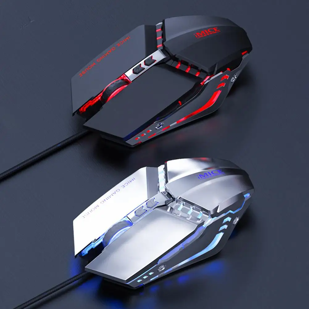 

IMICE T-80 Gaming Mouse 7200 DPI Backlight Multi Color LED Optical 7 Button Mouse Gamer USB Wired Gaming Mouse for Gamer