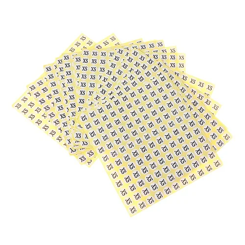 XS/S/M/L/XL 1980 шт/партия новые бумажные самоклеющиеся этикетки для одежды размер обуви стикер ярлык размер этикетка - Цвет: XS-1980pcs