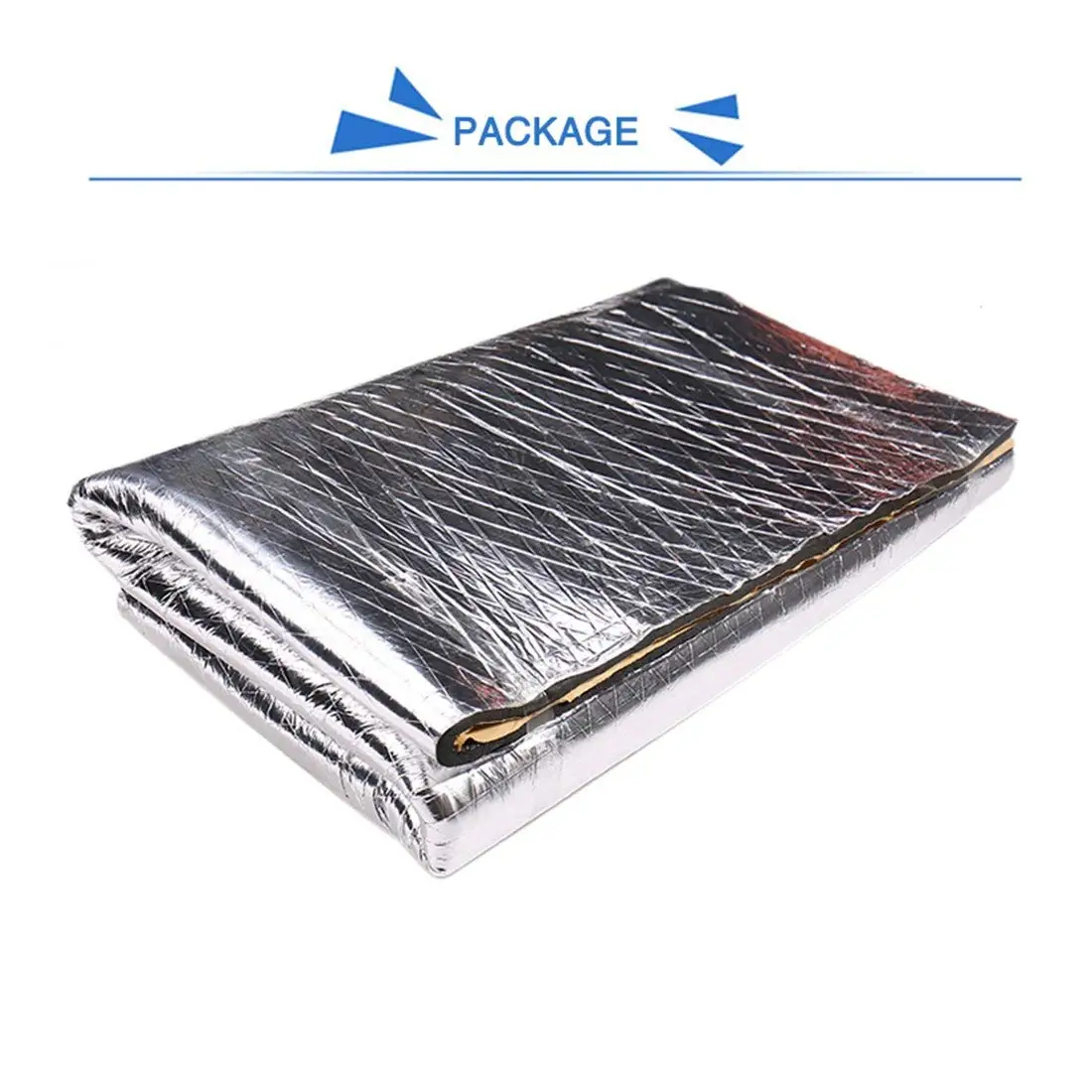 

X Autohaux 5mm Thick 200*50/100cm 300*100cm Car Hood Door Heat Sound Deadener Insulation Mat Noise Insulation Aluminum Mat