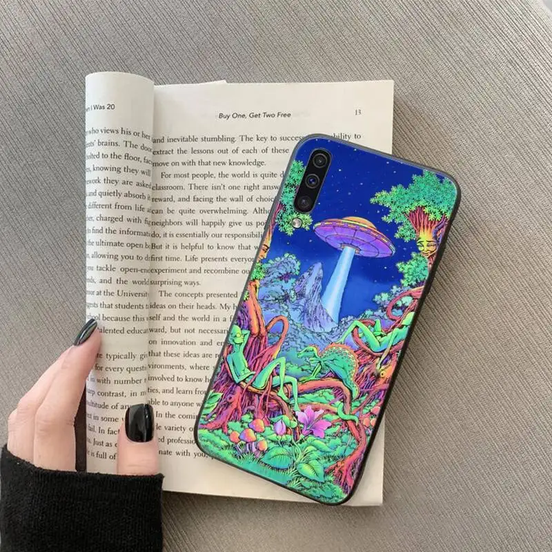 

Aesthetics Cute Cartoon alien space Phone Case For Samsung galaxy S 7 8 9 10 20 edge A 6 10 20 30 50 51 70 note 10 plus