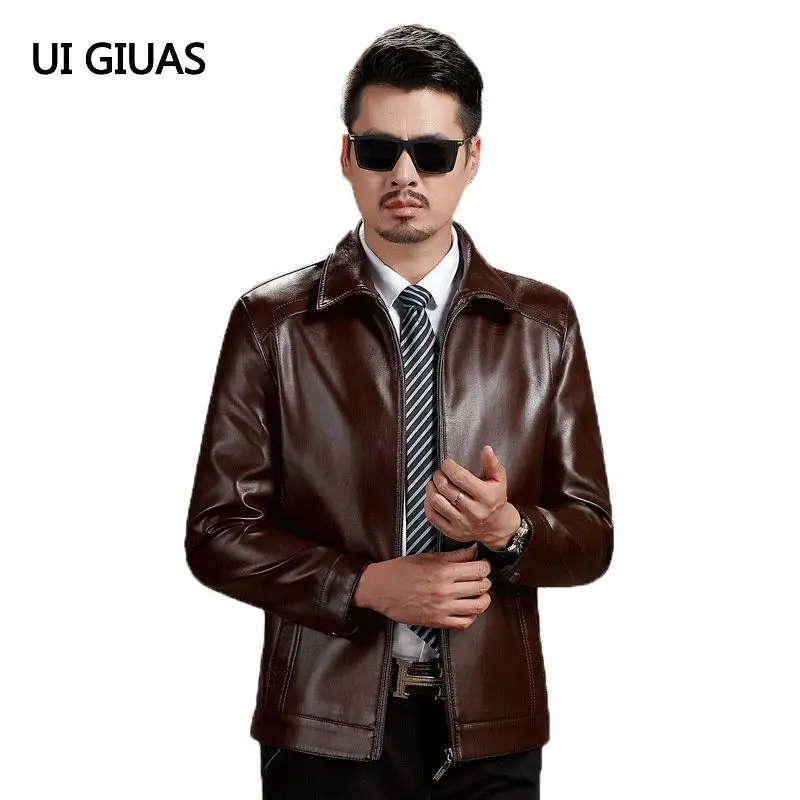

Весенняя кожаная куртка, мужские пальто, мотоциклетное пальто из натуральной кожи, мужские брендовые новые высококачественные куртки из ов...
