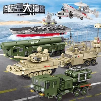 kazi new product military sealand air tank aircraft boy diy assembly model building block toy gift 2021