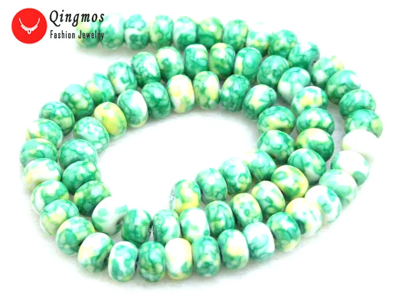 Круглые бусины Qingmos из натурального камня 5*8 мм 15 дюймов|Бусины| |