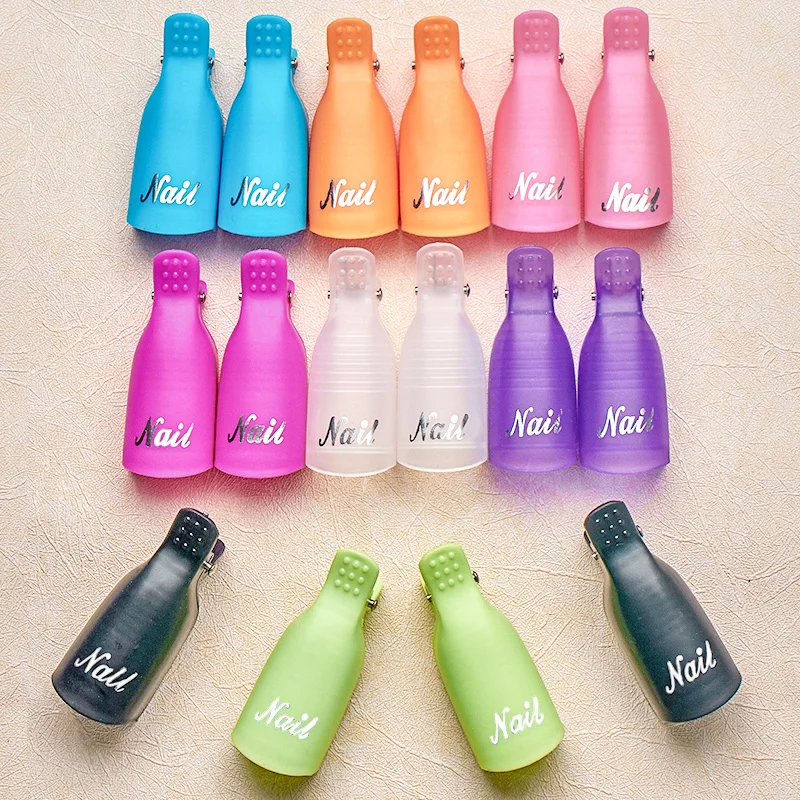 RBAN зажимы для ногтей рандомный дизайн замачиваемые колпачки инструменты