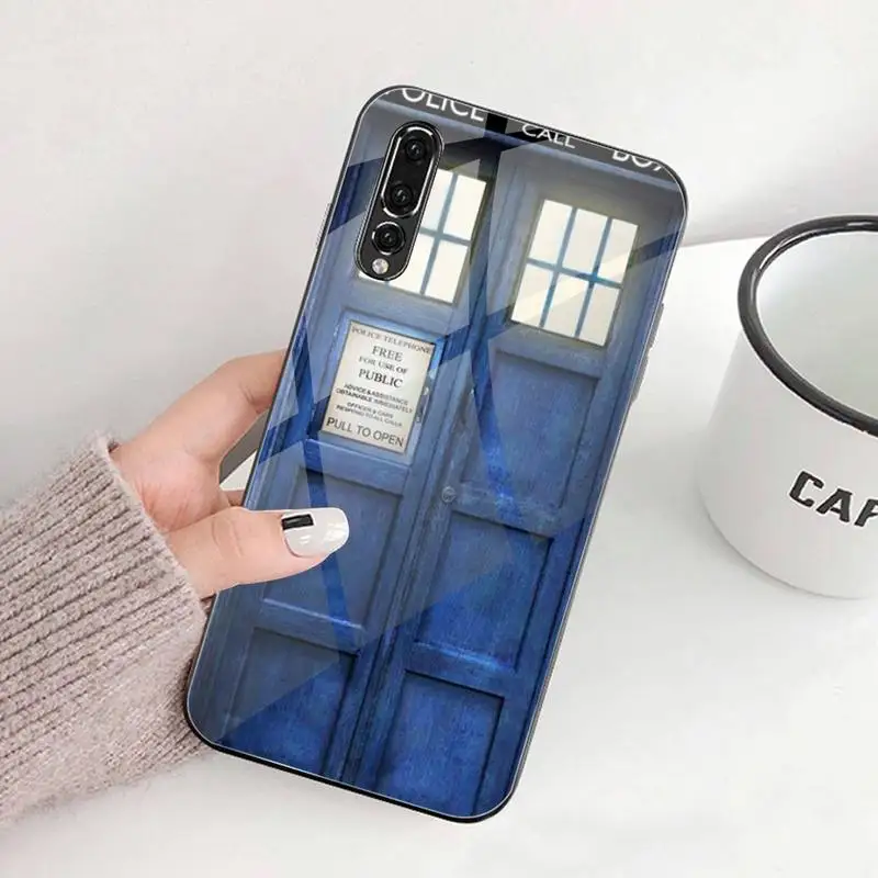 Чехол Tardis для Huawei P30 P20 P10 lite honor 7A 8X 9 10 mate 20 Pro закаленное стекло | Мобильные телефоны