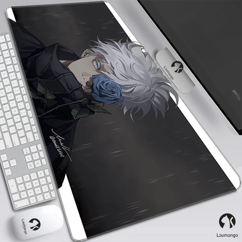 

Anime Jujutsu Kaisen Mouse Pad Gaming Accessories Laptop Gojo Satoru Carpet Gamer PC Computer Varmilo Keyboard Completo Mousepad