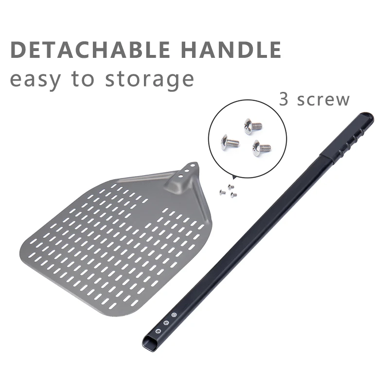 120 см длинная Лопата для пиццы твердая анодированная алюминиевая