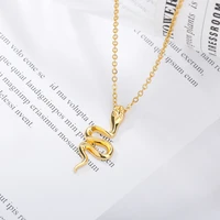 popular jewelry snake element necklace personalized fashion versatile snake pendant
