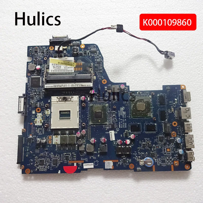 

Hulics оригинальная материнская плата для ноутбука Toshiba Satellite A660 660 665 A665 материнская плата K000109860 NWQAA LA-6062P PGA988 DDR3