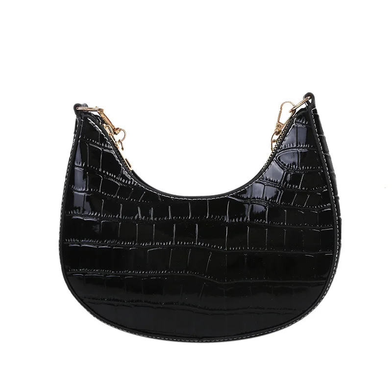 

new bag texture fashion bag woman 2021 summer new casual French style underarm fashion texture chain single shoulder bag