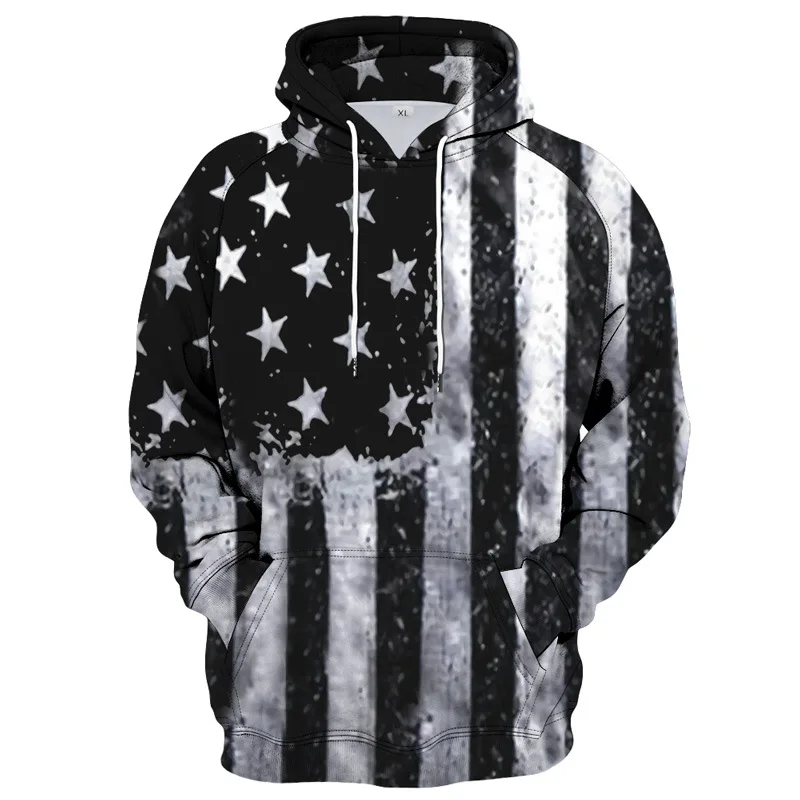 

Fashion USA Flag 3D Printed Hoodie Casual Men's Sports Streetwear Spring Autumn Thin Sweatshirt Pullovers Comfortable Clothing
