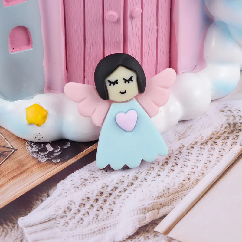 Кавайная мультяшная девочка ангел 20 шт. с плоским основанием кабошон украшение