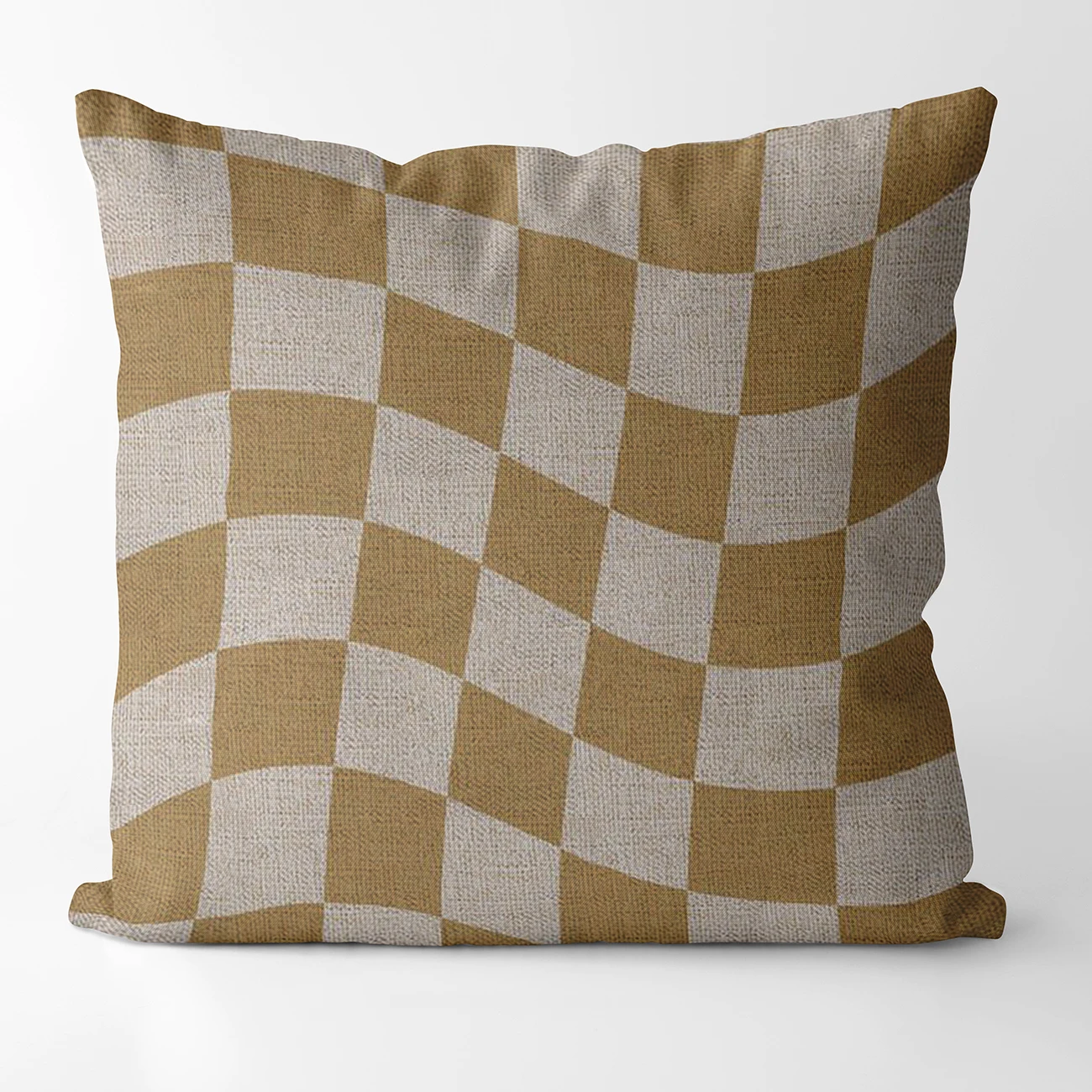 

Льняная шахматная наволочка 45x45 см