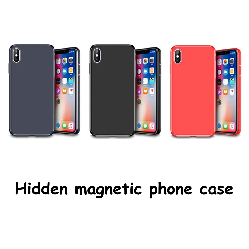 Матовый простой ультра-тонкий мягкий силиконовый чехол для iphone 7 8 скрытый
