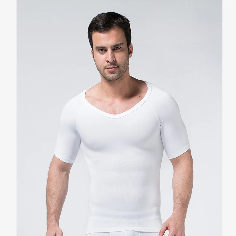 

Men's body shaper with vest seamless V-neck corset Ultra thin and comfortable Fat burning New body shaping clothes