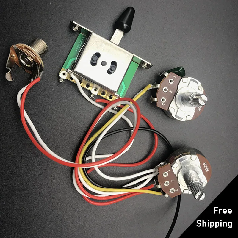 3 акустическая предварительно смонтированный монтажный жгут с A500k B500K большие